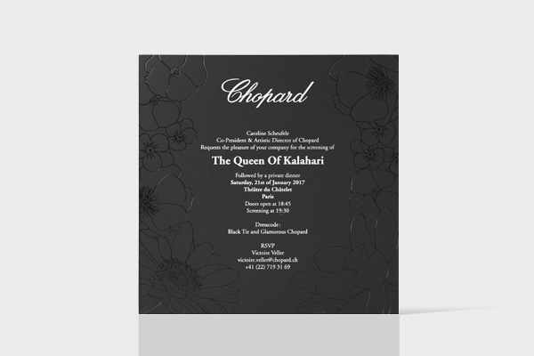 Invitation The Queen of Kalahari