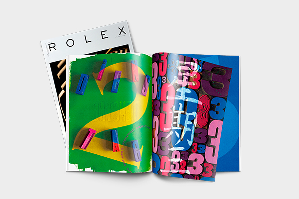 Intervention artistique Rolex magazine